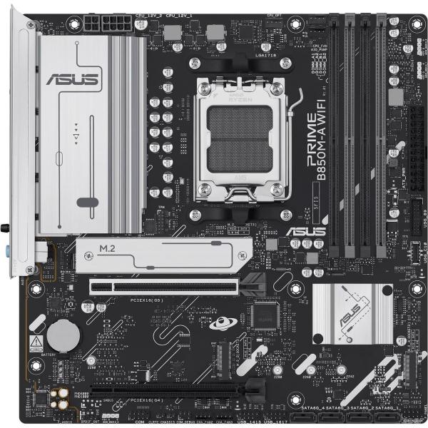 Материнська плата ASUS PRIME B850M-A WIFI (PRIME B850M-A WIFI) (Socket AM5, AMD B850, Micro-ATX) U1