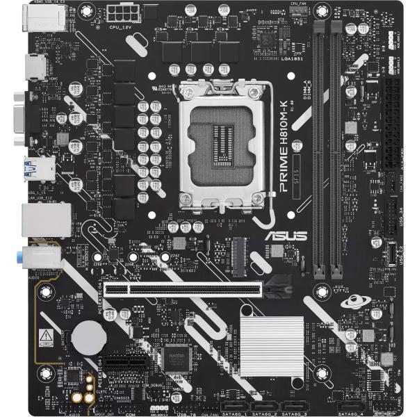 Материнська плата ASUS PRIME H810M-K (PRIME H810M-K) (Socket 1851, Intel H810, Micro-ATX)