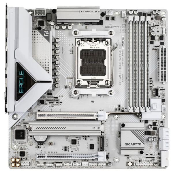 Материнська плата Gigabyte B850M EAGLE WIFI6E ICE (B850M EAGLE WIFI6E ICE) (Socket AM5, AMD B850, Micro-ATX)