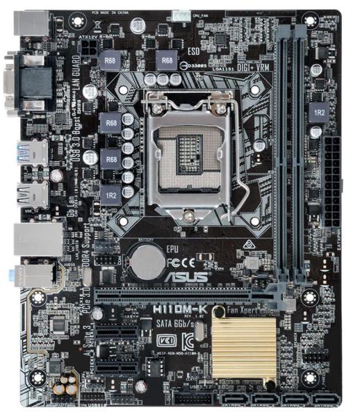 Материнська плата ASUS H110M-K (H110M-K) (Socket 1151, Intel H110, Micro-ATX) Б/в