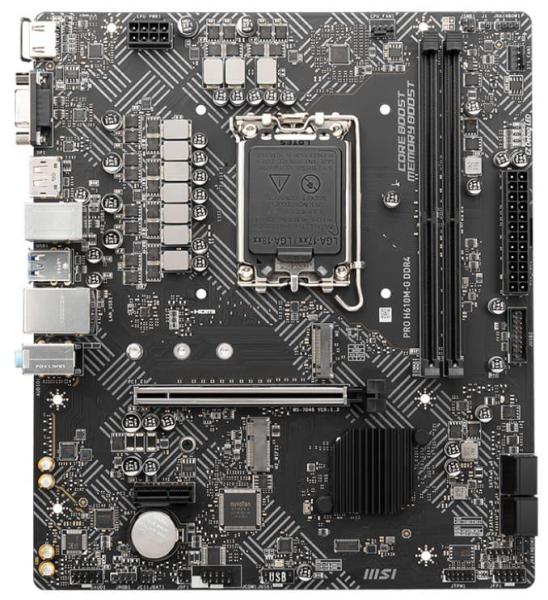 Материнська плата MSI PRO H610M-G (PRO H610M-G) (Socket 1700, Intel H610, Micro-ATX)