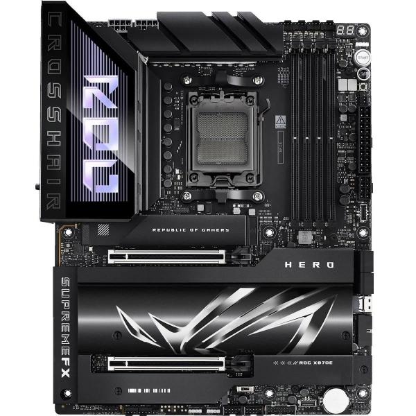Материнська плата ASUS ROG CROSSHAIR X870E HERO WiFi (CROSSHAIR X870E HERO) (Socket AM5, AMD X870E, ATX) Б/в