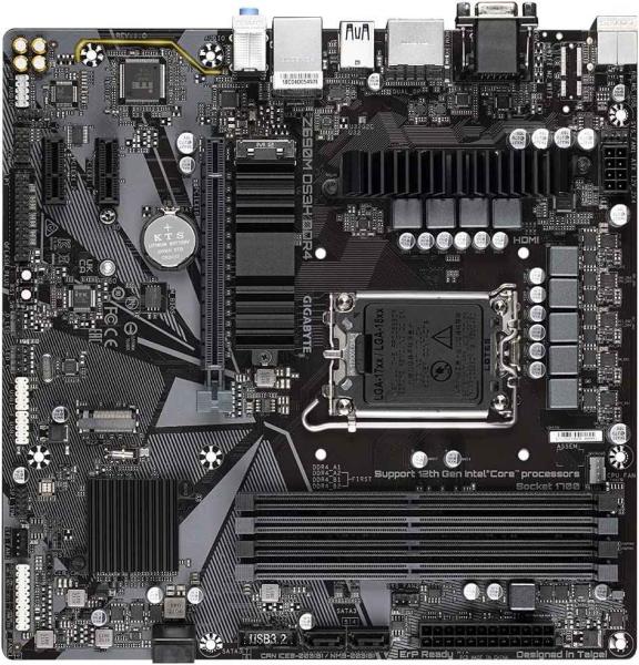 Материнська плата Gigabyte Z690M DS3H DDR4 (Z690M DS3H DDR4) (Socket 1700, Intel Z690, Micro-ATX) Б/в,U1