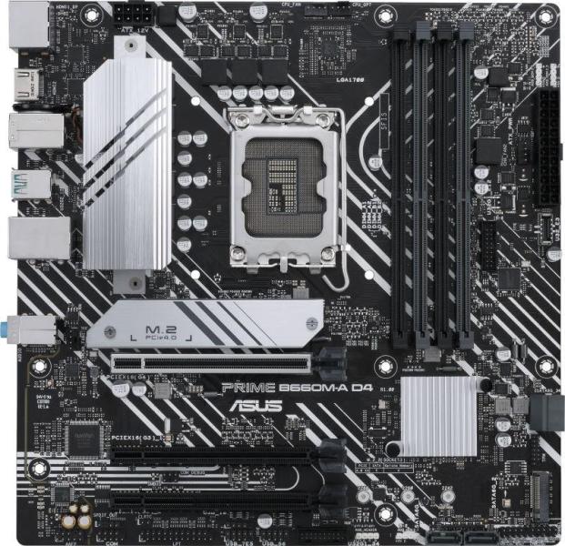 Материнська плата ASUS PRIME B660M-A D4-CSM (PRIME B660M-A D4-CSM) (Socket 1700, Intel B660, Micro-ATX)