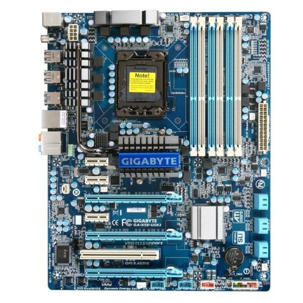 Материнська плата GIGABYTE GA-X58-USB3 (GA-X58-USB3) (Socket 1366, Б/в,U1