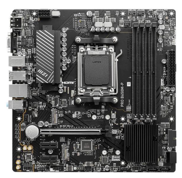 Материнська плата MSI Pro B650M-P (PRO B650M-P) (Socket AM5, AMD B650, Micro-ATX) Б/в,U1