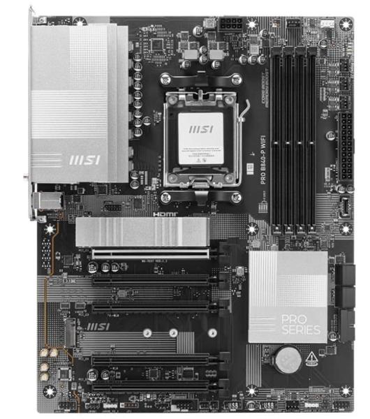 Материнська плата MSI PRO B840-P WIFI (PRO B840-P WIFI) (Socket AM5, AMD B840, ATX) Б/в