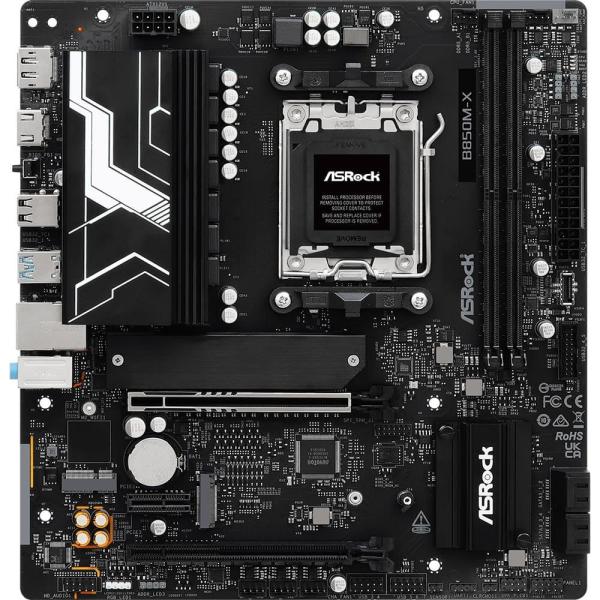 Материнська плата AsRock B850M-X R2.0 (B850M-X R2.0) (Socket AM5, AMD B850, Micro-ATX)