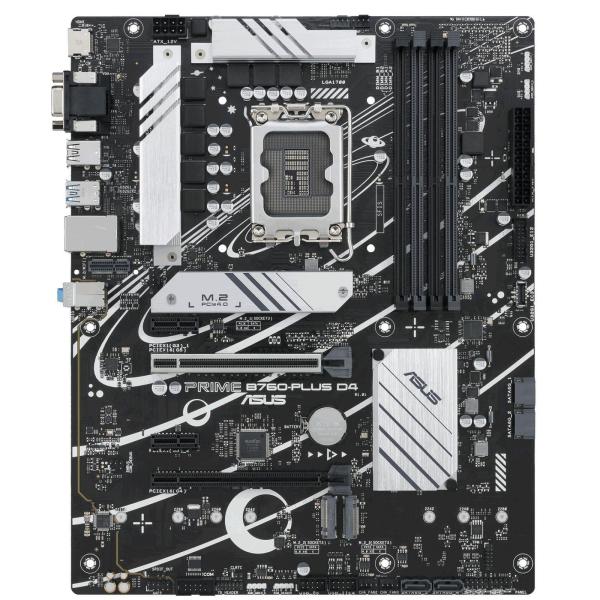 Материнська плата ASUS PRIME B760-PLUS D4 (PRIME B760-PLUS D4) (Socket 1700, Intel B760, ATX)