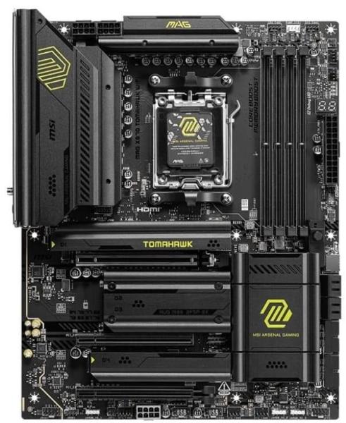 Материнська плата MSI MAG X870 TOMAHAWK WIFI (MAG X870 TOMAHAWK WIFI) (Socket AM5, AMD X870, ATX) FR