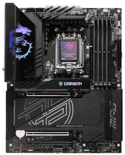 Материнська плата MSI MPG X870E CARBON WIFI (MPG X870E CARBON WIFI) (Socket AM5, AMD X870E, ATX) FR