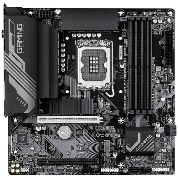 Материнська плата GIGABYTE B760M GAMING X WIFI6E GEN5 (B760M GAMING X WIFI6E GEN5) (Socket 1700, Intel B760, Micro-ATX) U1