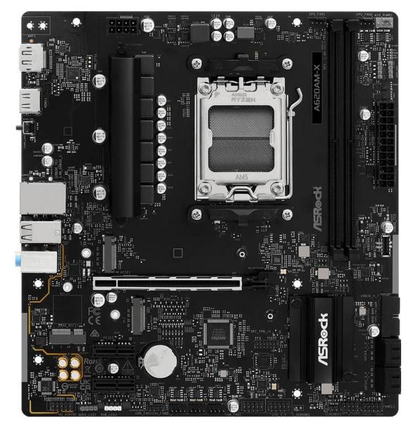Материнська плата AsRock A620AM-X (A620AM-X) (Socket AM5, AMD A620A, Micro-ATX)