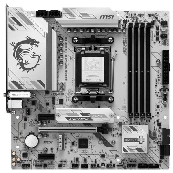 Материнська плата MSI B850M GAMING PLUS WIFI6E (B850M GAMING PLUS WIFI6E) (Socket AM5, AMD B850, Micro-ATX)