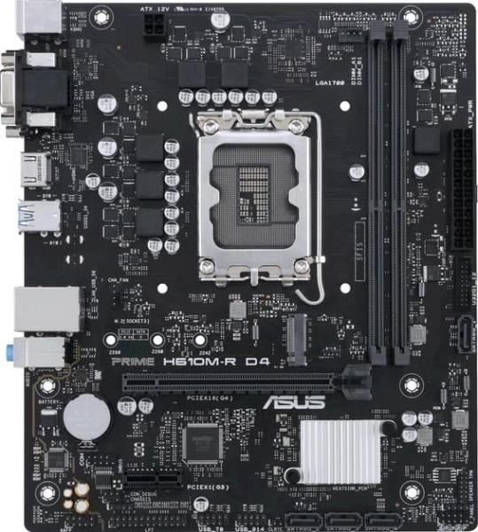 Материнська плата ASUS PRIME H610M-R-SI (PRIME H610M-R-SI) (Socket 1700, Intel H610, Micro-ATX)