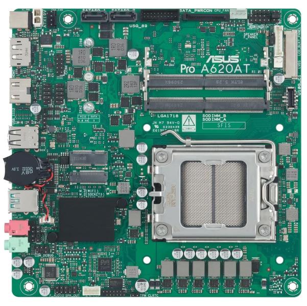 Материнська плата ASUS PRO A620AT-CSM (PRO A620AT-CSM) (Socket AM5, AMD A620A, Mini-ITX)
