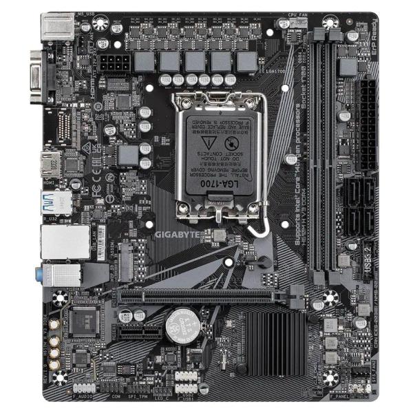 Материнська плата GIGABYTE H610M H V3 DDR4 (H610M H V3 DDR4) (Socket 1700, Intel H610, Micro-ATX) Б/в
