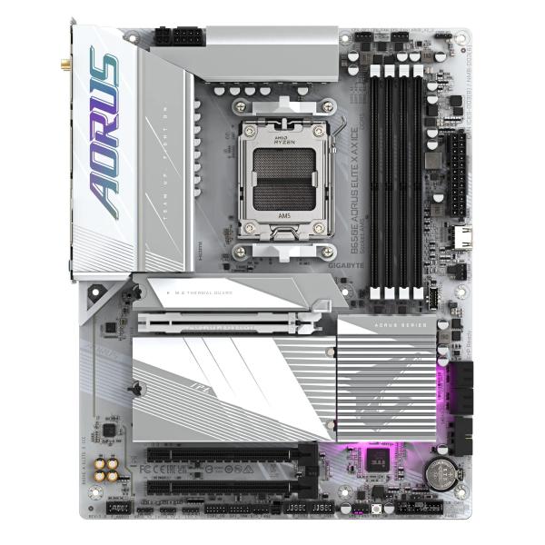 Материнська плата GIGABYTE B650E AORUS ELITE X AX ICE (B650E AORUS ELITE X AX ICE rev1) (Socket AM5, AMD B650, ATX)