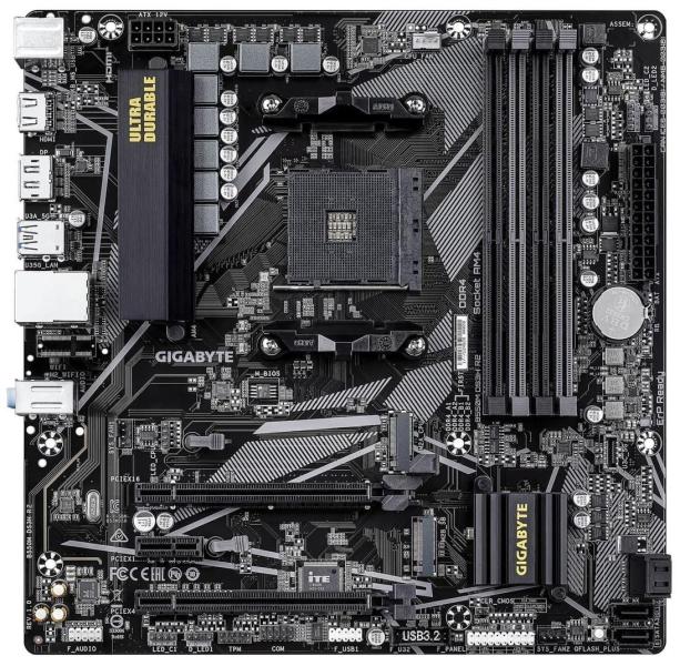 Материнська плата GIGABYTE B550M DS3H R2 (B550M DS3H R2) (Socket AM4, AMD B550, Micro-ATX)