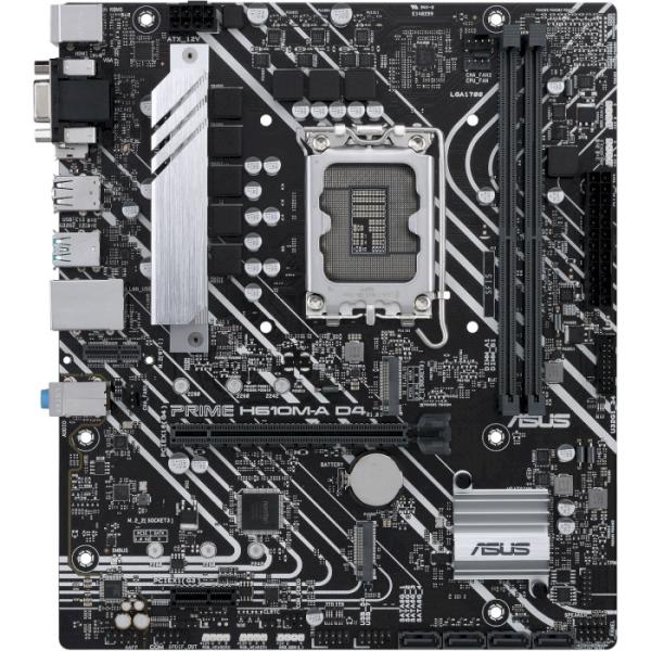 Материнська плата ASUS PRIME H610M-A D4-CSM (PRIME H610M-A D4-CSM) (Socket 1700, Intel H610, Micro-ATX)