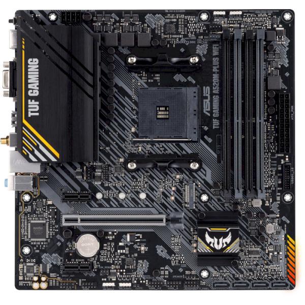 Материнська плата ASUS TUF GAMING A520M-Plus WIFI (TUF Gaming A520M-Plus WIFI) (Socket AM4, AMD A520, Micro-ATX)