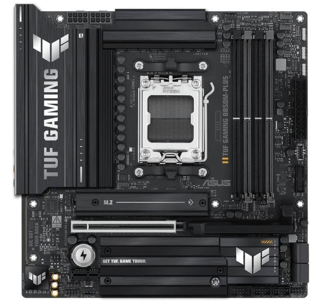 Материнська плата ASUS TUF GAMING B850M-PLUS (TUF GAMING B850M-PLUS) (Socket AM5, AMD B850, Micro-ATX)