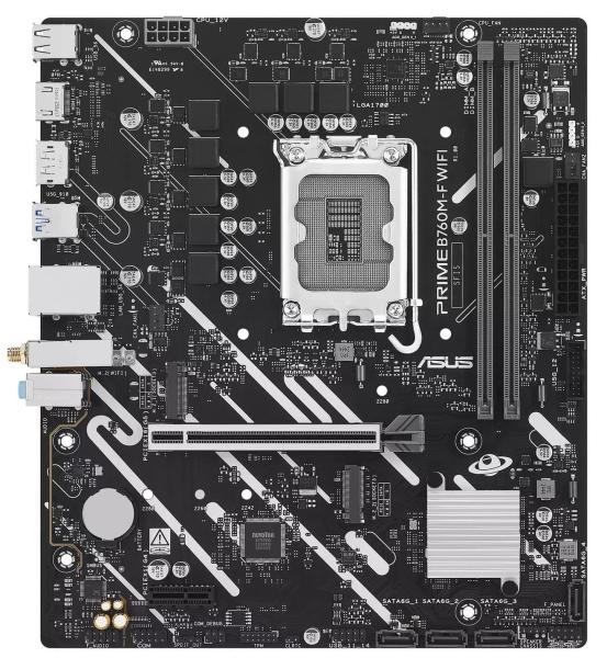 Материнська плата ASUS PRIME B760M-F WIFI (PRIME B760M-F WIFI) (Socket 1700, Intel B760, Micro-ATX)