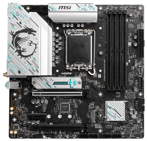 Материнська плата MSI B760M GAMING PLUS WIFI (B760M GAMING PLUS WIFI) (Socket 1700, Intel B760, Micro-ATX)