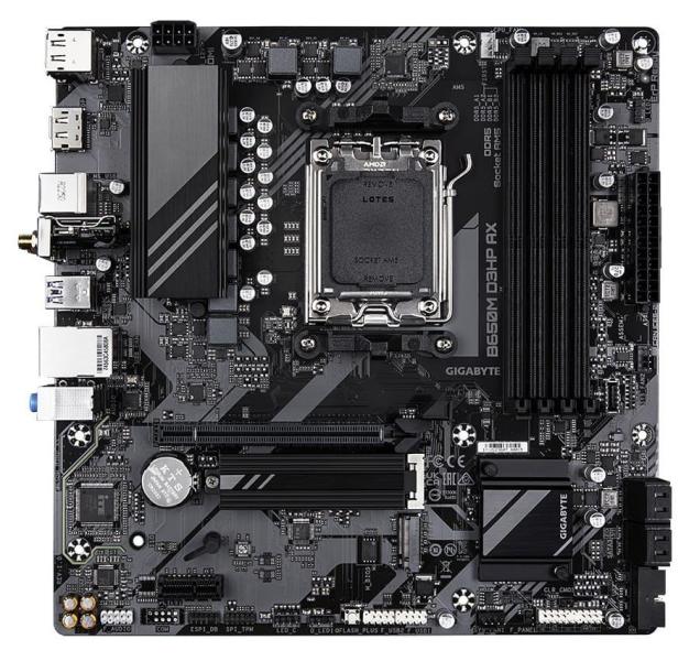 Материнська плата GIGABYTE B650M D3HP AX (B650M D3HP AX) (Socket AM5, AMD B650, Micro-ATX)