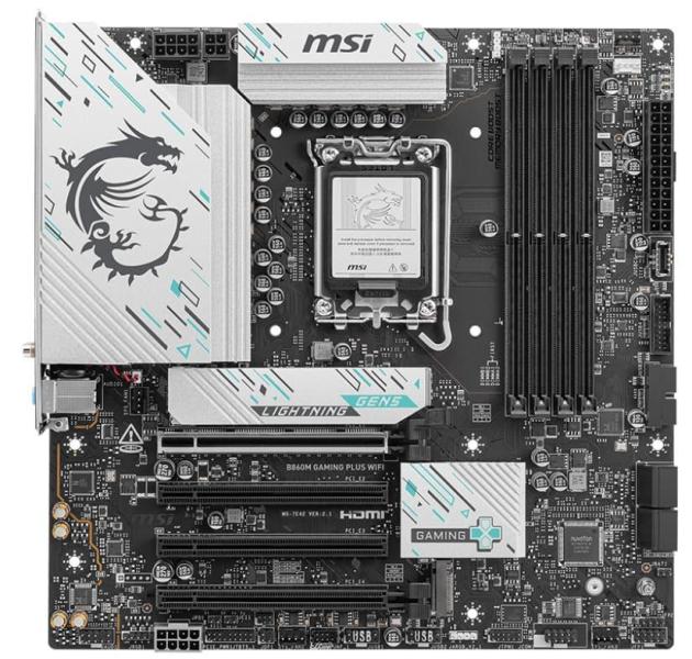 Материнська плата MSI B860M GAMING PLUS WIFI (B860M GAMING PLUS WIFI) (Socket 1851, Intel B860, Micro-ATX)