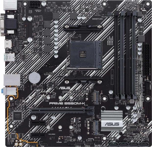 Материнська плата ASUS PRIME B550M-K (Prime B550M-K) (Socket AM4, AMD B550, Micro-ATX)
