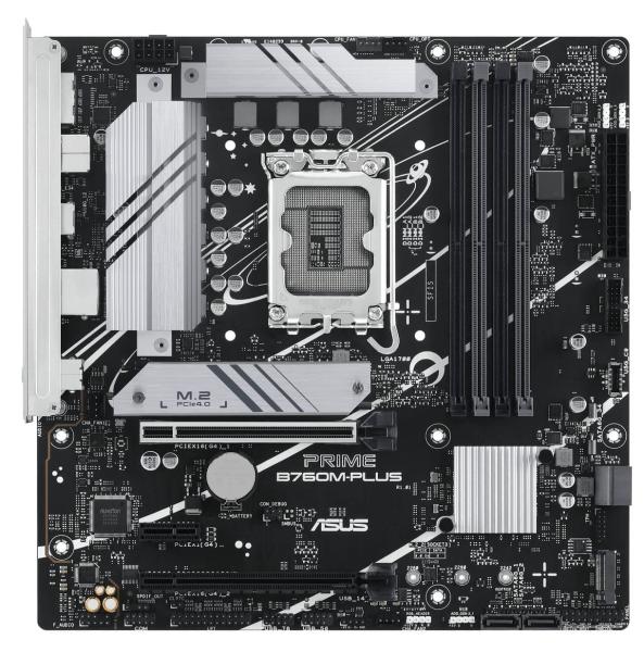 Материнська плата ASUS PRIME B760M-PLUS (PRIME B760M-PLUS) (Socket 1700, Intel B760, Micro-ATX)