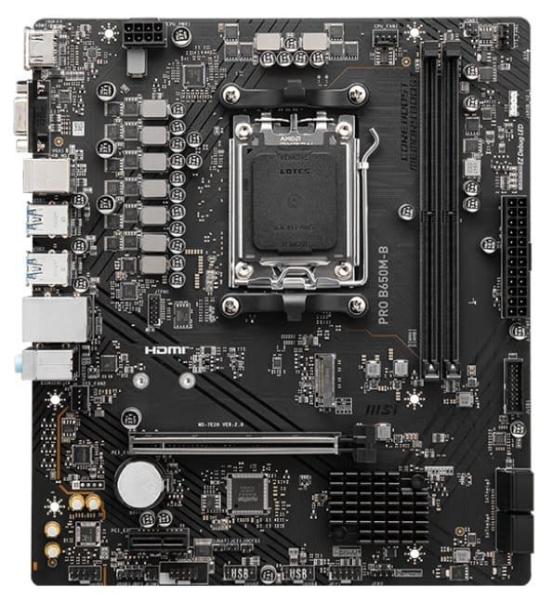 Материнська плата MSI PRO B650M-B (PRO B650M-B) (Socket AM5, AMD B650, Micro-ATX) FR
