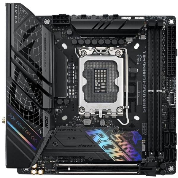 Материнська плата ASUS ROG STRIX B760-I GAMING WIFI (ROG STRIX B760-I GAMING WIFI) (Socket 1700, Intel B760, Mini-ITX)