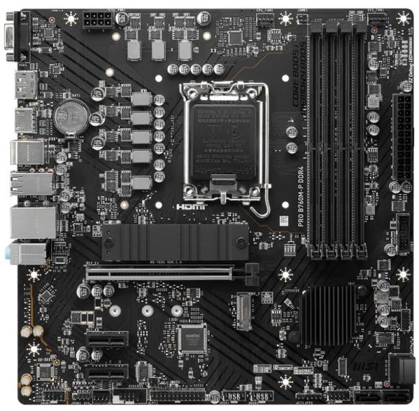 Материнська плата MSI PRO B760M-P DDR4 (PRO B760M-P DDR4) (Socket 1700, Intel B760, Micro-ATX)
