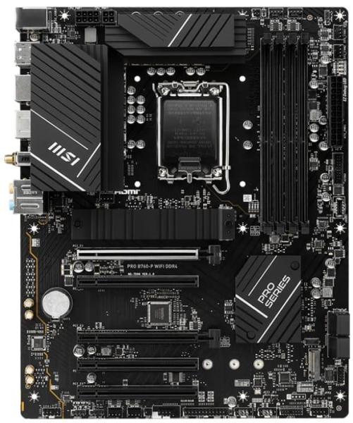 Материнська плата MSI PRO B760-P WIFI DDR4 (PRO B760-P WIFI DDR4) (Socket 1700, Intel B760, ATX)
