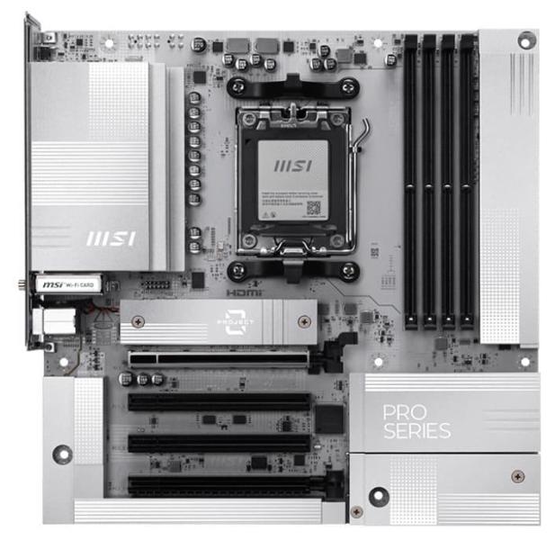 Материнська плата MSI PRO B850M-A WIFI PZ (PRO B850M-A WIFI PZ) (Socket AM5, AMD B850, Micro-ATX)