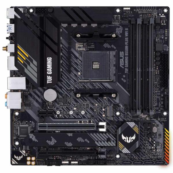 Материнська плата ASUS TUF GAMING B550M-PLUS WIFI II (TUF GAMING B550M-PLUS WIFI II) (Socket AM4, AMD B550, Micro-ATX)