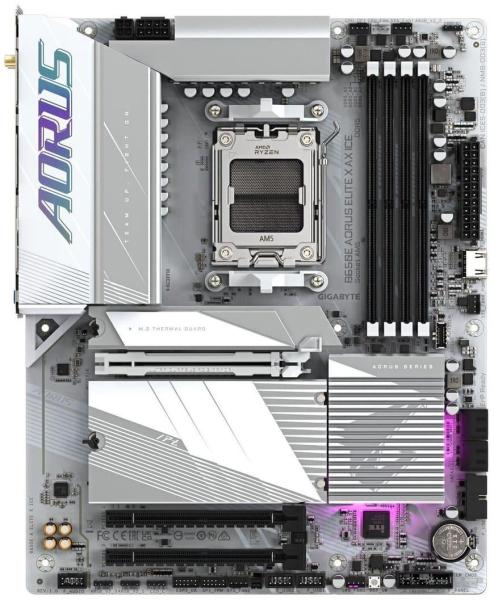 Материнська плата GIGABYTE B650E AORUS ELITE X AX ICE (B650E AORUS ELITE X AX ICE) (Socket AM5, AMD B650, ATX)