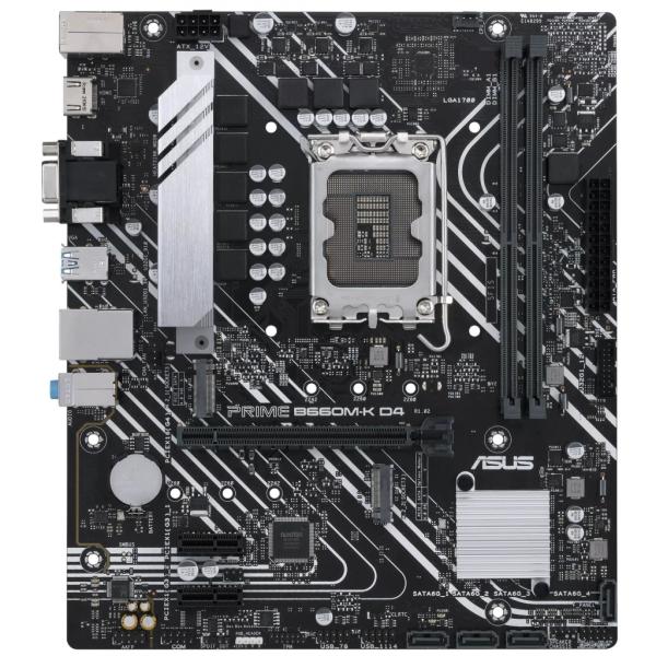 Материнська плата ASUS PRIME B660M-K D4 (PRIME B660M-K D4) (Socket 1700, Intel B660, Micro-ATX)