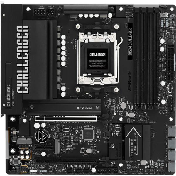 Материнська плата ASRock B850M CHALLENGER (B850M CHALLENGER) (Socket AM5, AMD B850, Micro-ATX)