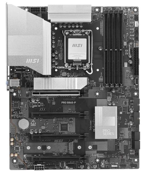 Материнська плата MSI PRO B860-P (PRO B860-P) (Socket 1851, Intel B860, ATX)