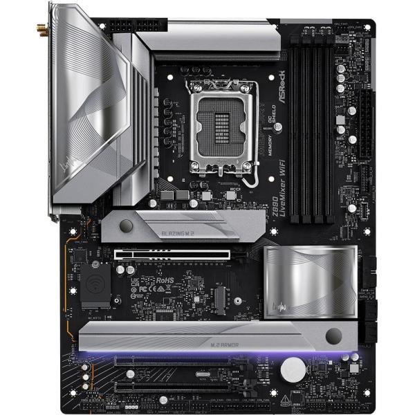 Материнська плата AsRock Z890 LIVEMIXER WIFI (Z890 LIVEMIXER WIFI) (Socket 1851, Intel Z890, ATX)