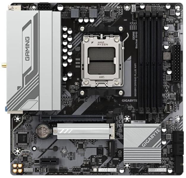 Материнська плата GIGABYTE B650M GAMING PLUS WIFI (B650M GAMING PLUS WIFI G) (Socket AM5, AMD B650, Micro-ATX) U1