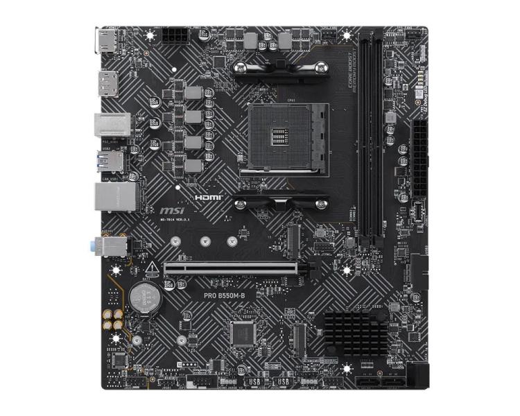 Материнська плата MSI PRO B550M-B (PRO B550M-B) (Socket AM4, AMD B550, Micro-ATX)