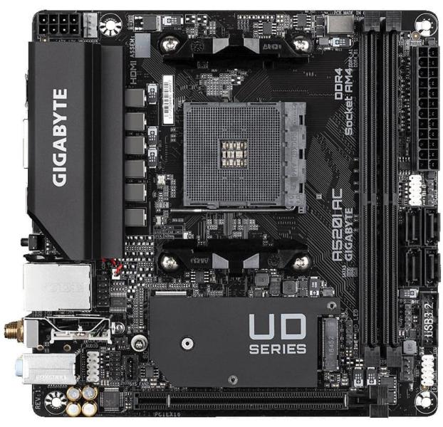 Материнська плата GIGABYTE A520I AC (A520I AC) (Socket AM4, AMD A520, Mini-ITX)