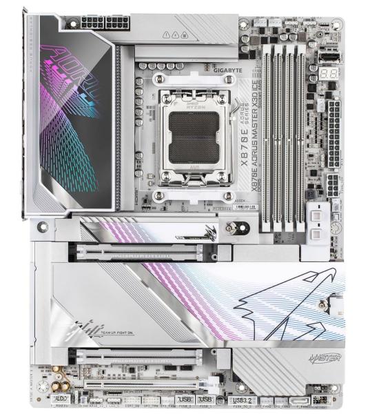Материнська плата GIGABYTE X870E AORUS MASTER X3D ICE (X870E AORUS MASTER X3D ICE) (Socket AM5, AMD X870E, ATX)