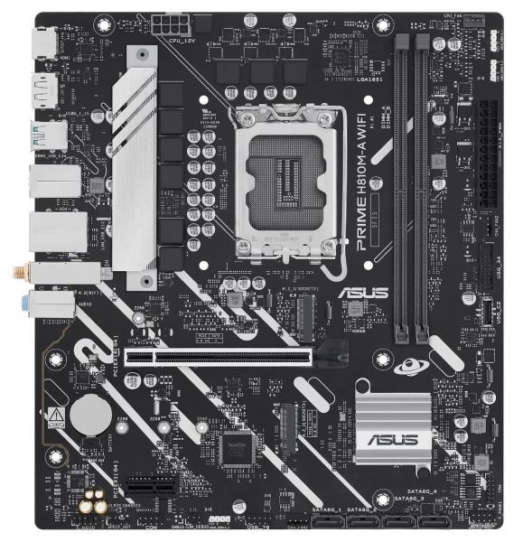 Материнська плата ASUS PRIME H810M-A WIFI (PRIME H810M-A WIFI) (Socket 1851, Intel H810, Micro-ATX)