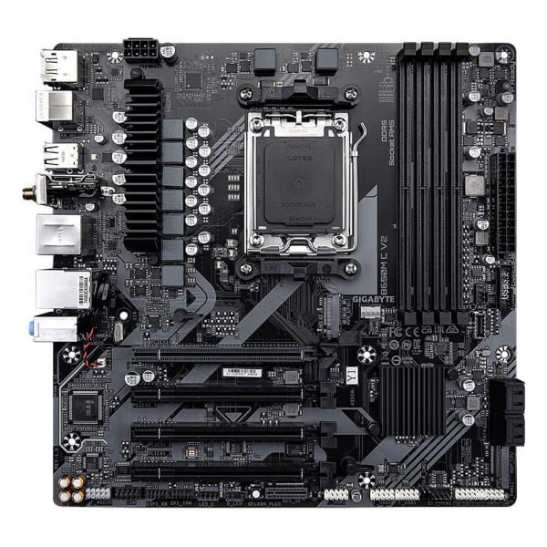 Материнська плата GIGABYTE B650M C V2 WiFi6E (B650M C V2) (Socket AM5, AMD B650, Micro-ATX) Б/в