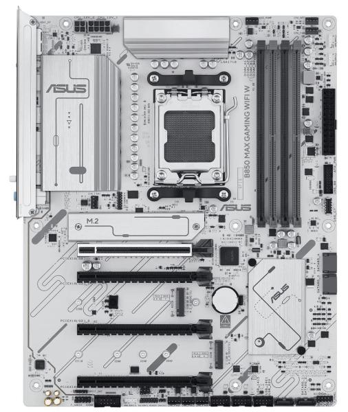 Материнська плата ASUS B850 MAX GAMING WIFI W White (B850 MAX GAMING WIFI W) (Socket AM5, AMD B850, ATX) U2